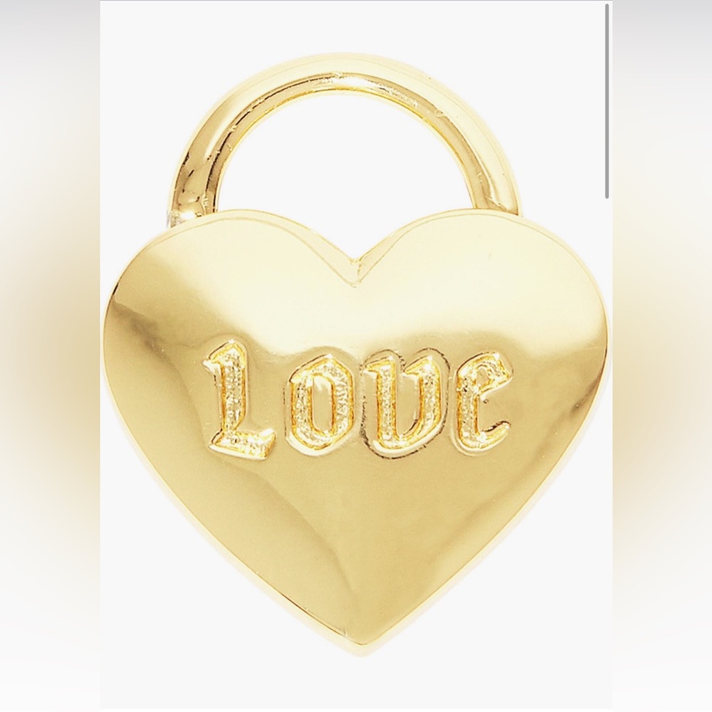 Gorjana Parker Padlock Heart Charm